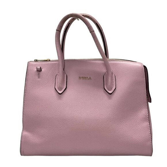 Auth FURLA pinsatchel - Light Pink Leather Handbag - Picture 2 of 11